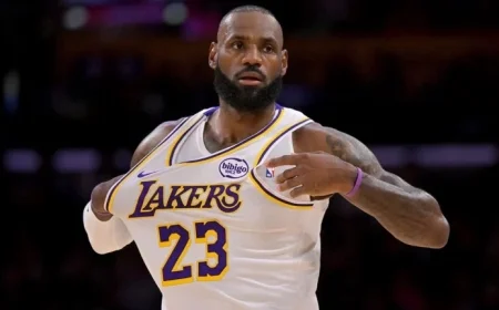 LeBron James Criticized for Practicing Golf Swing During Anthem