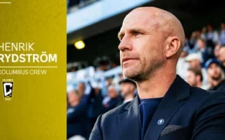 Henrik Rydström Appointed Head Coach of Columbus Crew