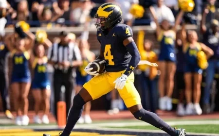 Michigan’s WR Andrew Marsh Changes Number Before Texas Matchup