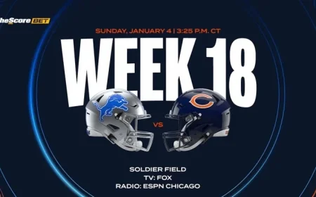 Chicago Bears Face Detroit Lions in 2025 NFL Week 18 Showdown