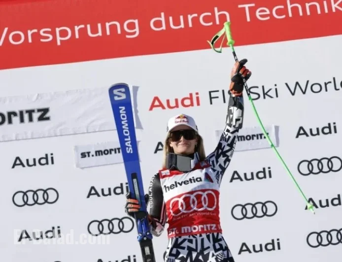Robinson Triumphs in Her First World Cup Super G Victory