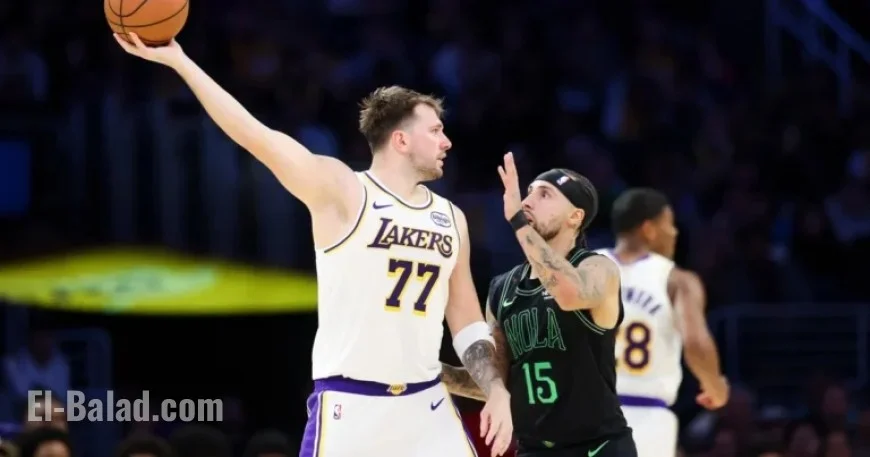 Luka Doncic Scores 34 in Lakers’ 133-121 Win Over Pelicans