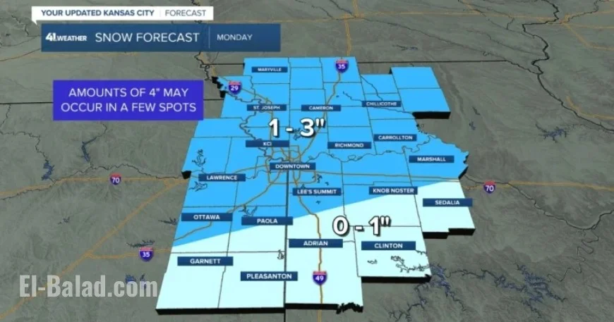 Heavy Snow to Blanket Kansas City Area on Monday