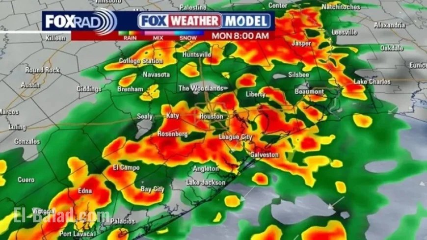 Houston Weather Forecast: Expect Increased Rainfall Throughout Monday