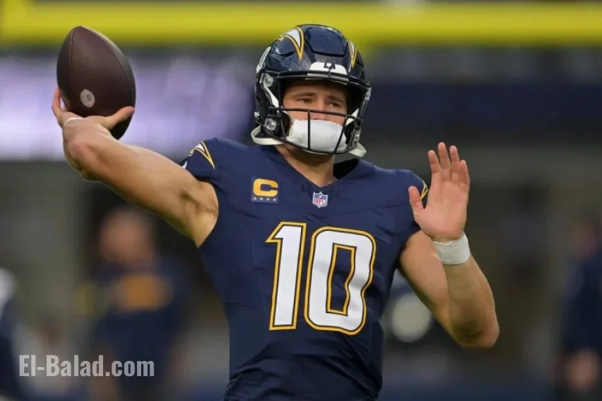 Chargers’ Justin Herbert Breaks Hand, Aims to Play Against Eagles