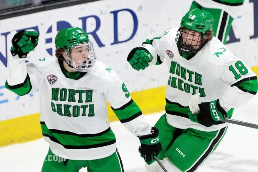 Zellers’ Overtime Goal Propels UND to Series Sweep Victory