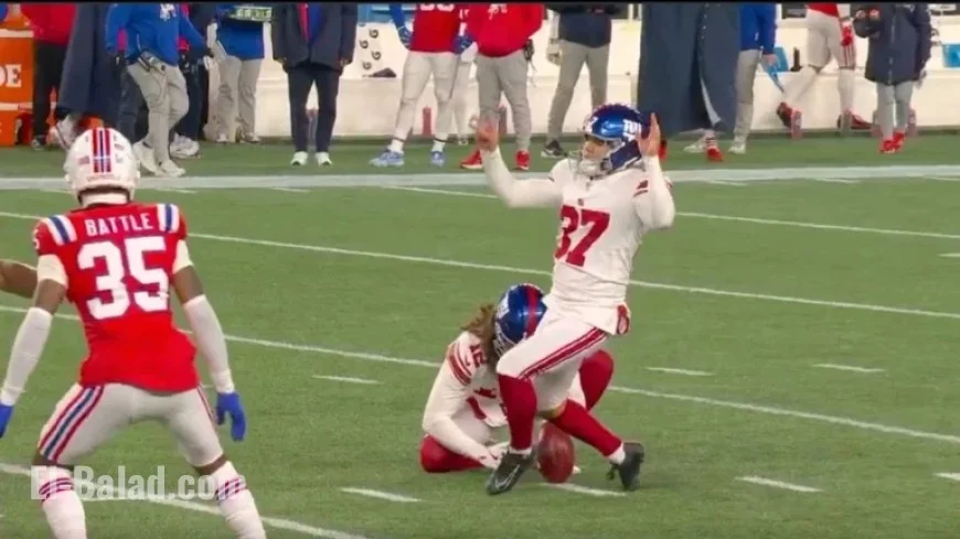 Giants’ Younghoe Koo’s Unusual Ground Kick Results in Failed Field Goal