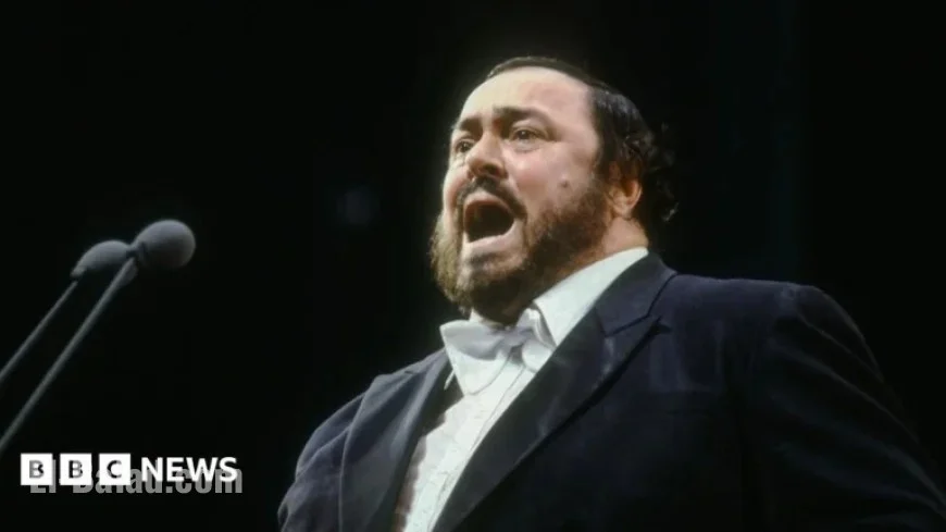 Italian Town’s Frozen Pavarotti Statue in Christmas Ice Rink Angers Widow