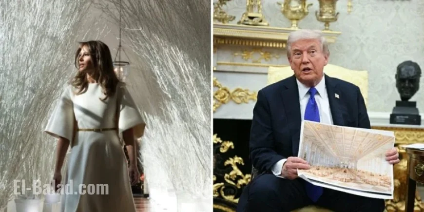 Melania Trump Revamps Christmas Decor, Marking Shift in White House Style