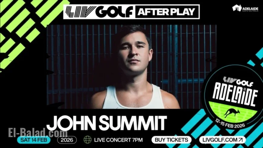 Global DJ John Summit to Headline LIV Golf Adelaide’s Saturday Stage