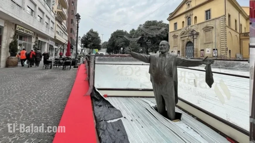 Outrage Erupts in Italy Over Pavarotti Statue Stuck in Skating Rink