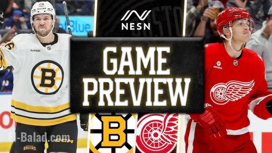 Bruins vs. Red Wings Tonight: Rematch in Detroit, Puck Drop Time, Lineup Notes, and What Matters Most