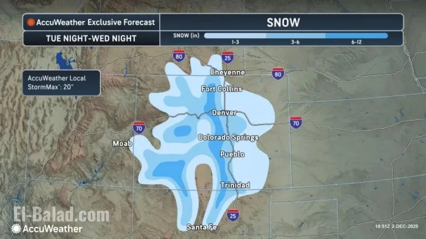 Denver Weather Today: Light Snow, Slick Roads, and a Bitter Night (Wed., Dec. 3, 2025)