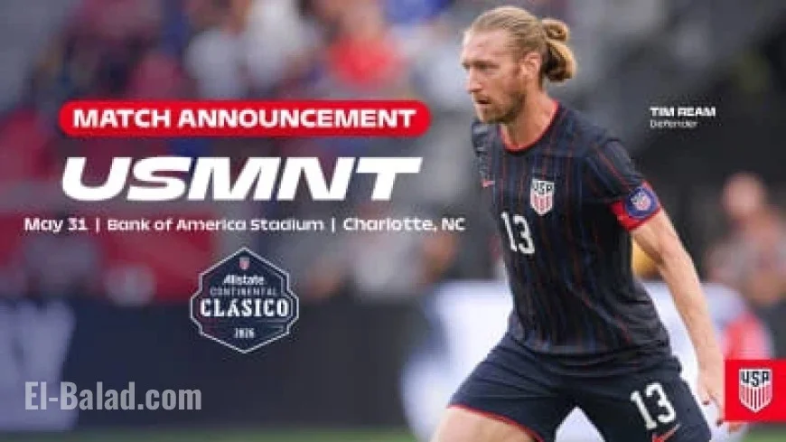 Charlotte Hosts US Men’s National Team Friendly Pre-2026 World Cup