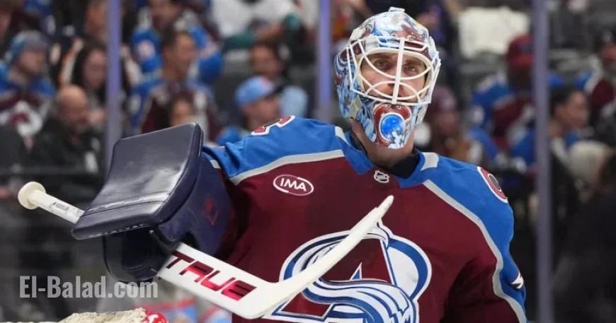 Canadian Olympic Goalie Wedgewood Exits Avalanche Game with Upper-Body Injury