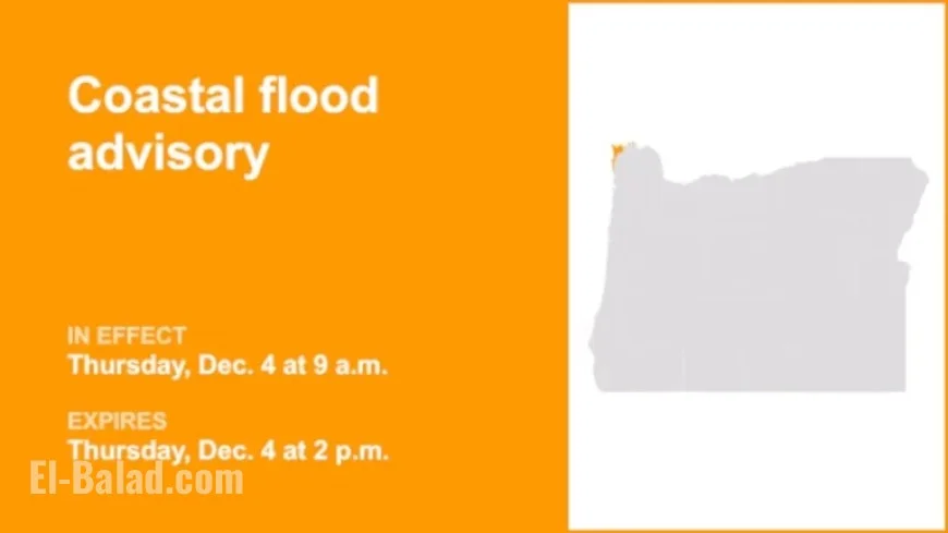 Clatsop County Coast Faces Coastal Flood Advisory on Thursday