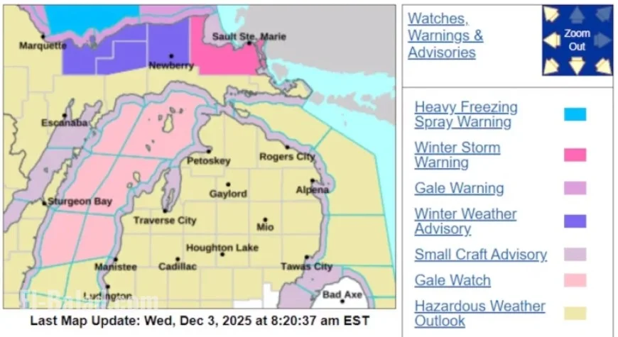 Michigan Faces Winter Storm Warning and Frigid Temperatures