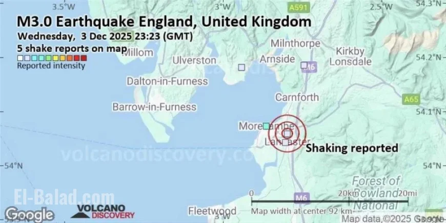 Possible Earthquake Shakes Near Blackpool, England