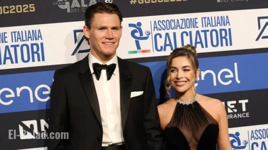 Scott McTominay’s Girlfriend Dazzles in Sheer Dress at Major Award Win