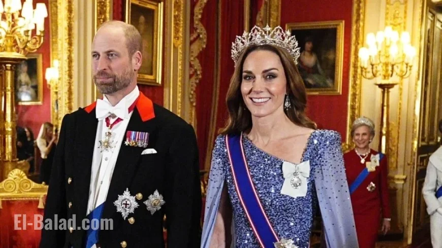 Princess Kate Stuns in Rare Ruby-Diamond Tiara at German State Banquet