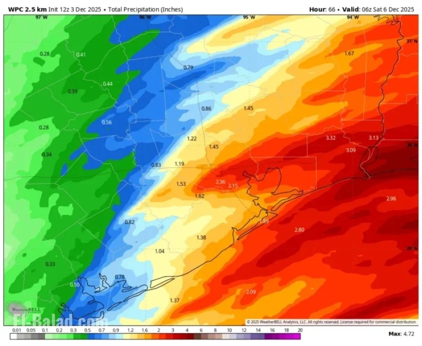 Houston Warms Up Today Before Rainy End to Work Week