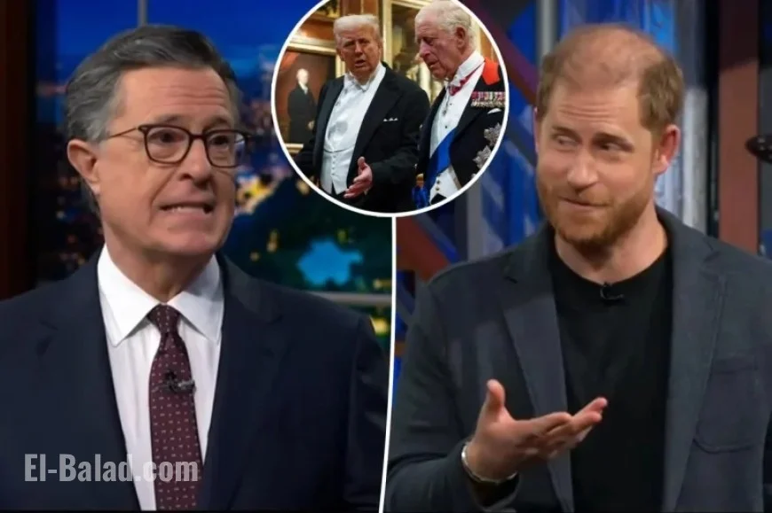 Prince Harry Criticizes Trump, Faces Boos on Colbert’s ‘Late Show’