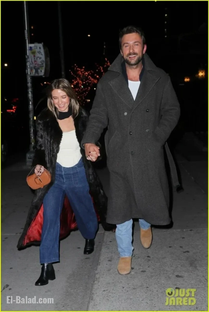 Brandon Sklenar and Girlfriend Courtney Salviolo Seen in NYC Press Tour