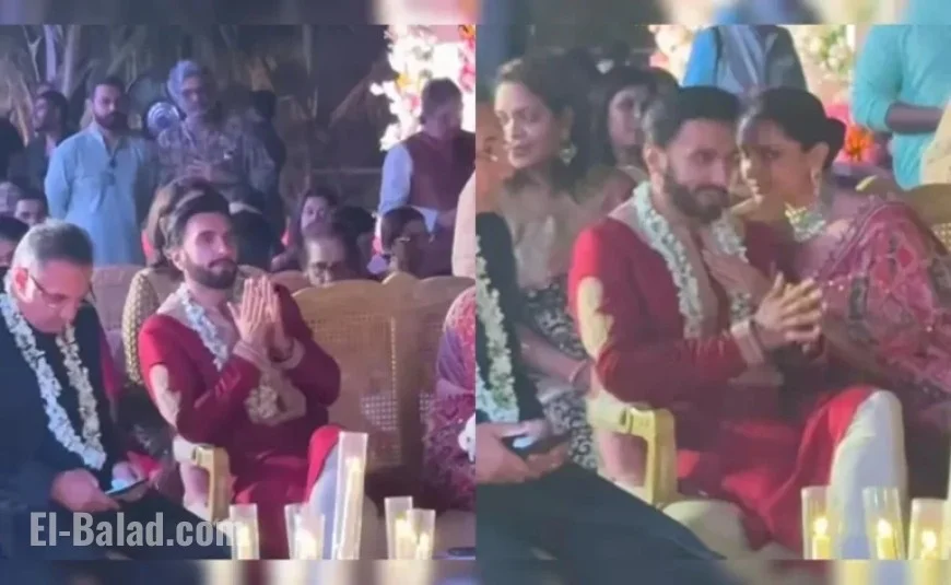 Ranveer Singh and Deepika Padukone Shine at Goa Cousin’s Wedding