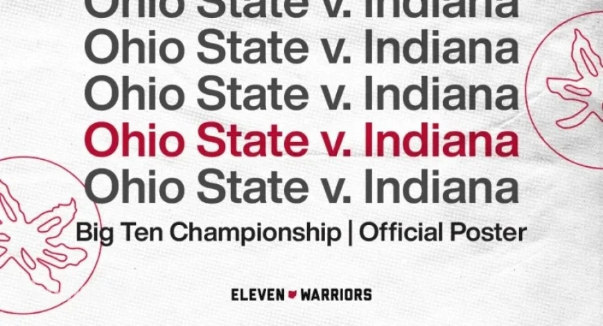 Ohio State vs. Indiana: Big Ten Championship Football Poster Released