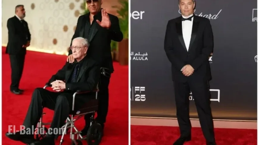 Vin Diesel Escorts Michael Caine on Red Sea Film Festival Red Carpet