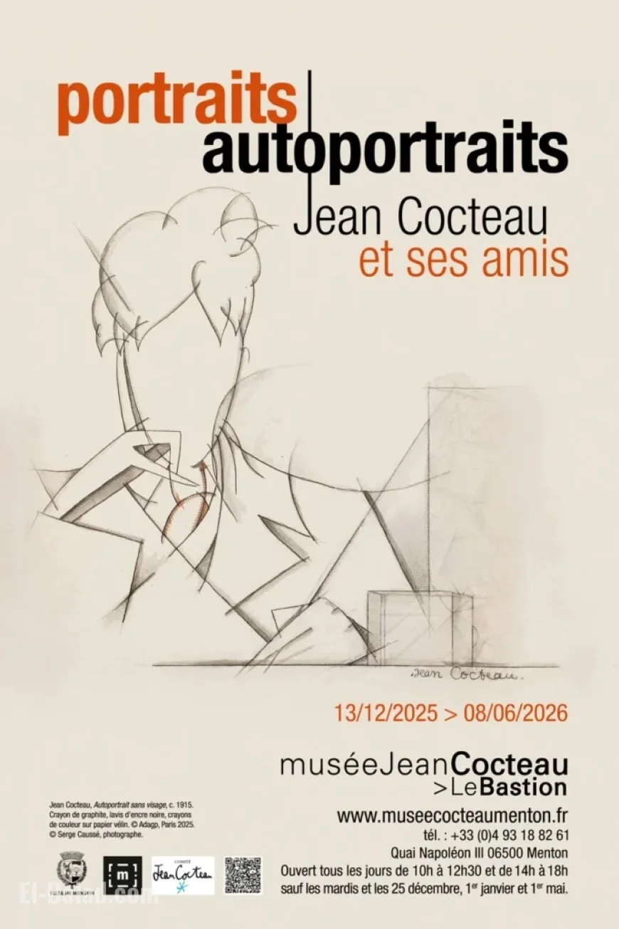 Exhibition: “Portraits, Self-Portraits by Jean Cocteau and Friends”