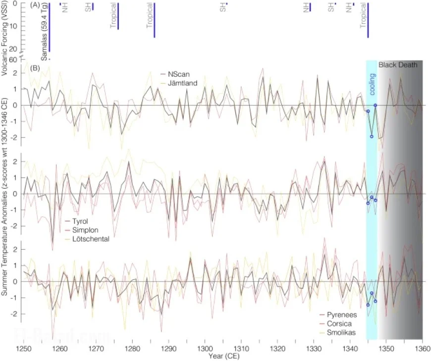 Climate Shifts in Mediterranean Trade Averted Famine, Sparked Black Death Spread