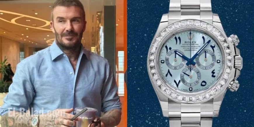 David Beckham Dons £250k Platinum Rolex, Crafted from Rare Metal
