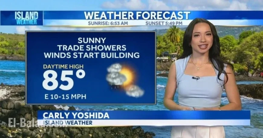 Trade Winds Strengthen as Weak Front Dissipates Westward