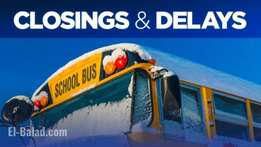 School Closures and Delays in DC, Maryland, Virginia on December 2