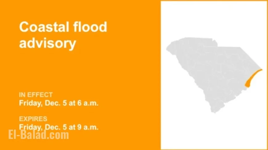 Myrtle Beach and Georgetown Face Coastal Flood Advisory Until Friday Morning