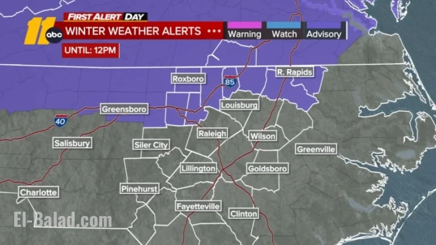 Wintry Mix Expected Friday in Central North Carolina: First Alert Forecast