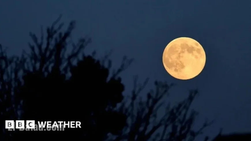 Supermoon Illuminates Night Sky with Stunning Halo