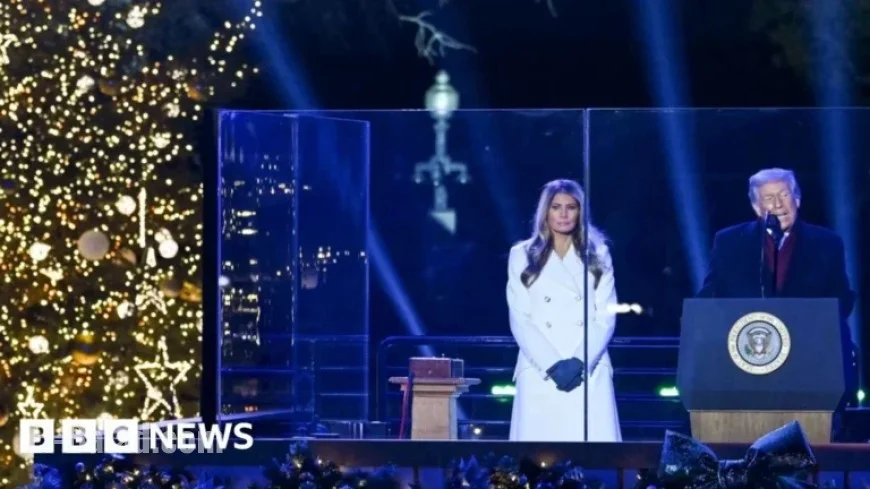 Donald and Melania Trump Illuminate National Christmas Tree