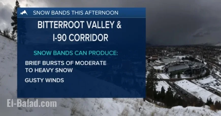 Afternoon Forecast: Expect Possible Snow Bands Today