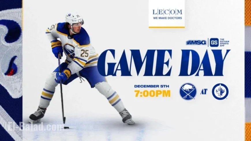 Watch Sabres vs. Jets: Lineup Details and Key Storylines