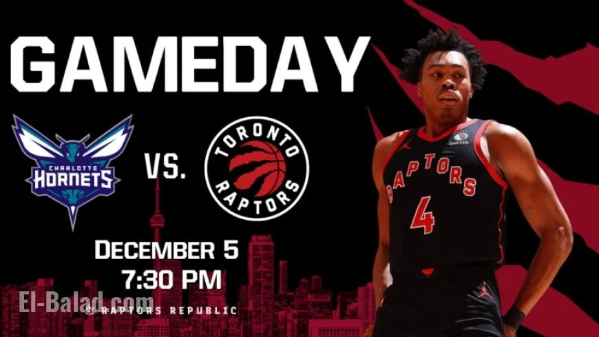 Hornets Face Raptors on December 5 Gameday