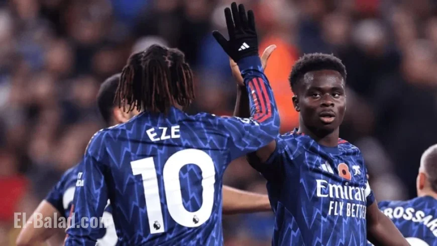 Saka, Eze, Timber Boost Team for Villa Match