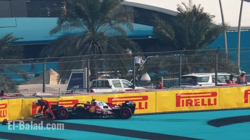 George Russell Leads FP3 in Abu Dhabi; Lewis Hamilton Crashes Out