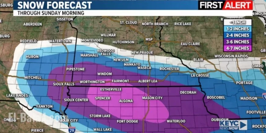 Snowstorm Set to Deliver Several Inches Today and Tonight
