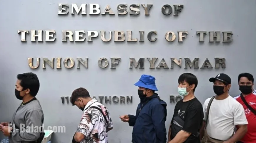 Myanmar Citizens Vote Early in Bangkok Elections