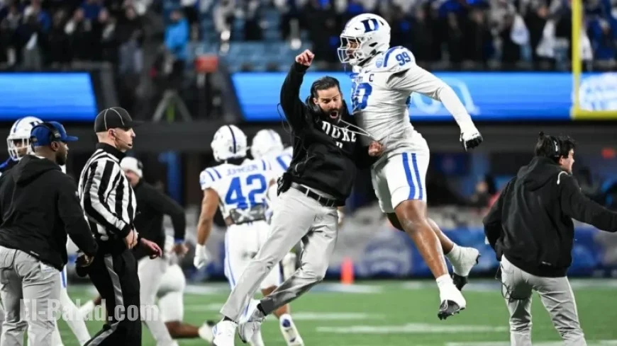 Duke Coach Diaz Asserts 8-5 Blue Devils Merit CFP Spot