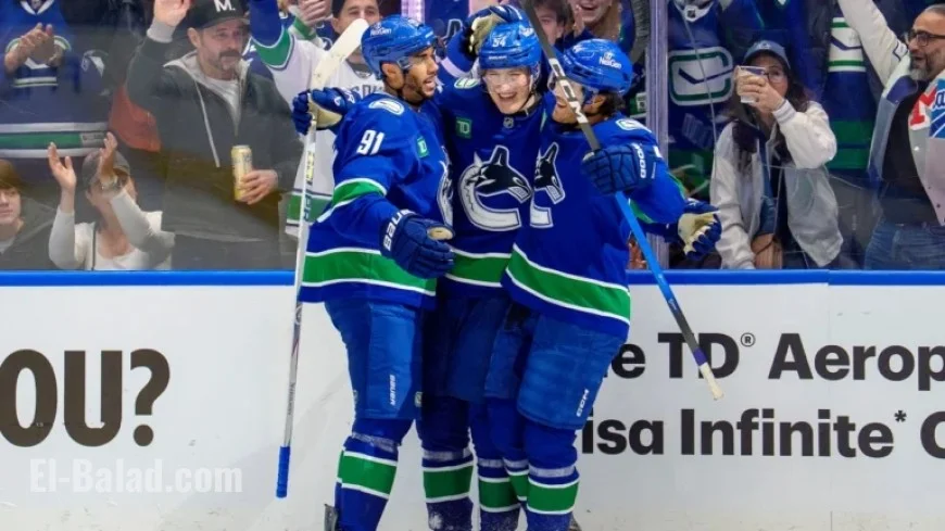 Raty’s First 3-Point Game Leads Canucks to Break 4-Game Losing Streak