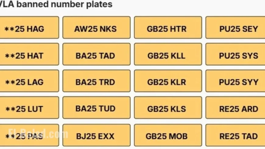 DVLA 2026 Number Plate Bans: Essential Guide for Drivers