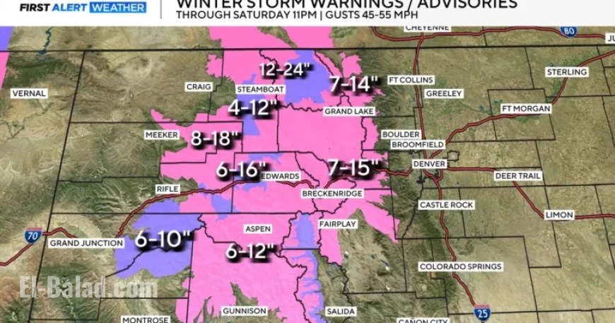 Colorado Mountains Brace for Major Winter Storm Saturday